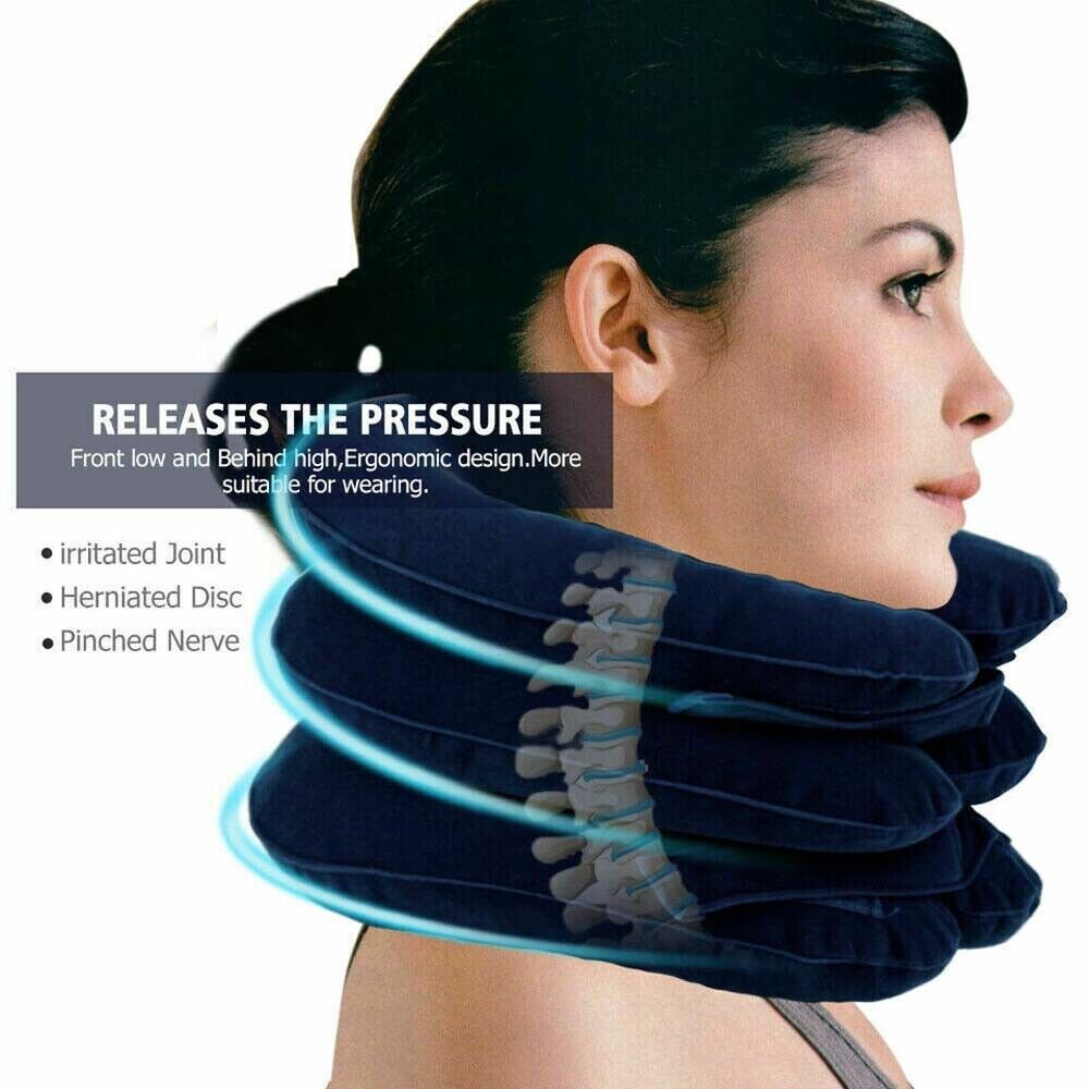 QuietNeck adjustable straps and three-chamber design